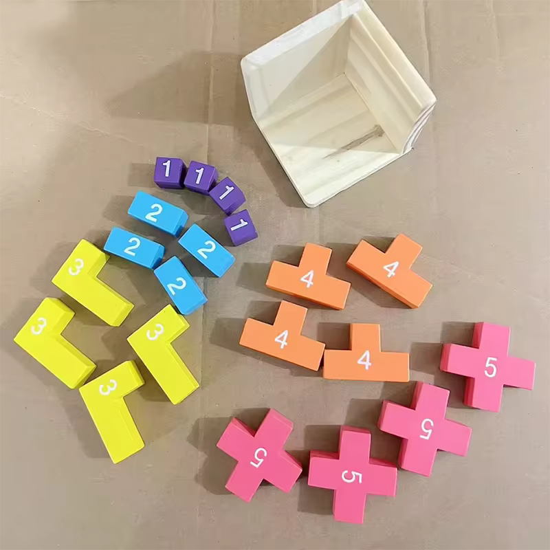 Puzzle Cube 3D Luban, jouet éducatif créatif en bois, cerveau, qi, esprit, jeu d'apprentissage préco