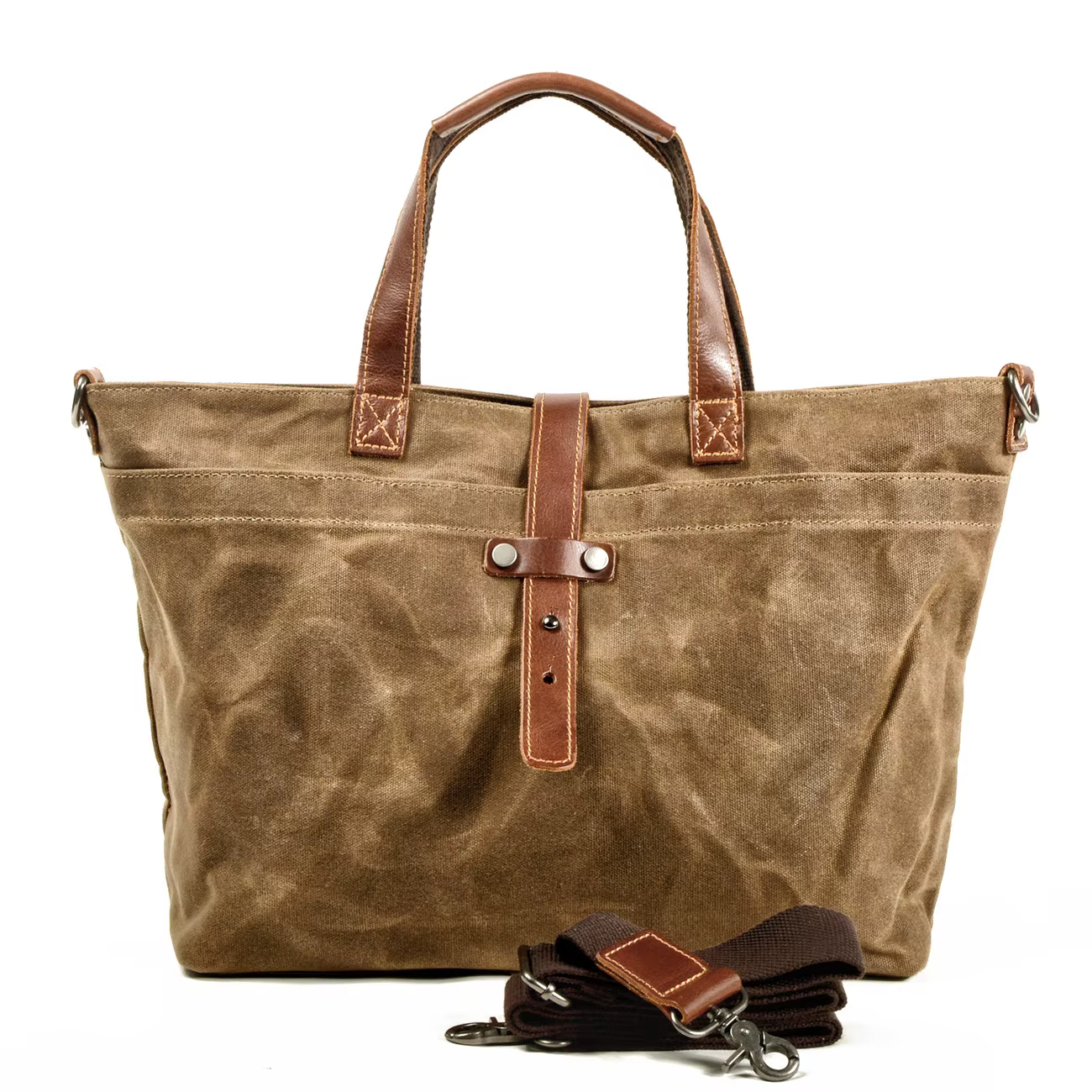 Sac à bandoulière en toile pour hommes et femmes, sac à main simple, horizontal, monochromatique, ré
