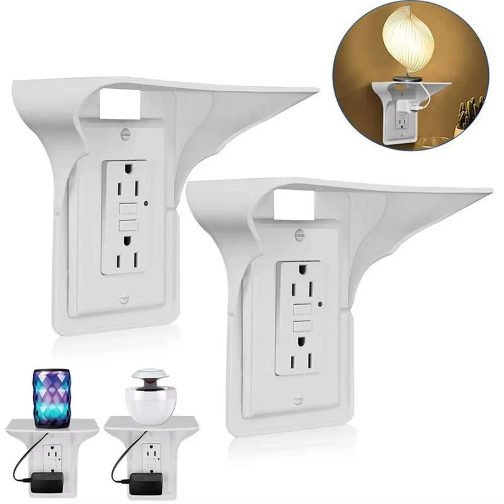 Étagère de prise murale pratique et robuste, support de chargement de téléphone portable, support US