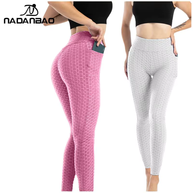 Nadanbao-Pantalon de Survêtement Solide pour Femmes, Collants Fallow, Taille Haute, Pantalon d'Entra