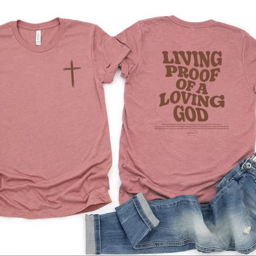 T-Shirt chrétien esthétique, vêtements chrétiens, marron, jésus, tendance, Streetwear, chemises vers