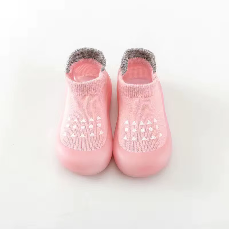 Chaussures d'été antidérapantes et respirantes en coton peigné pour enfants, chaussures à semelle so