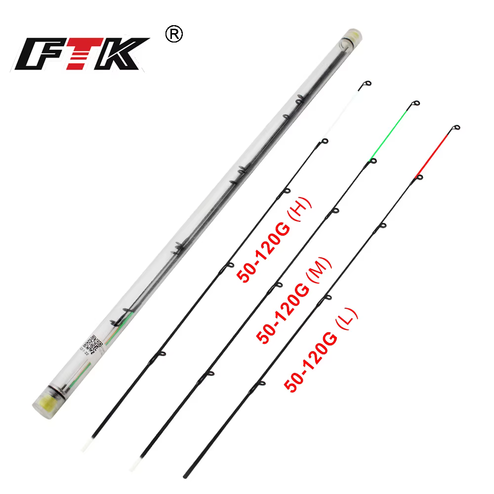 FTK Fiber Glass Top Tip M/L/H 50-120g Feeder carp rod Top Tip Accessoires de pêche Matériel de pêche