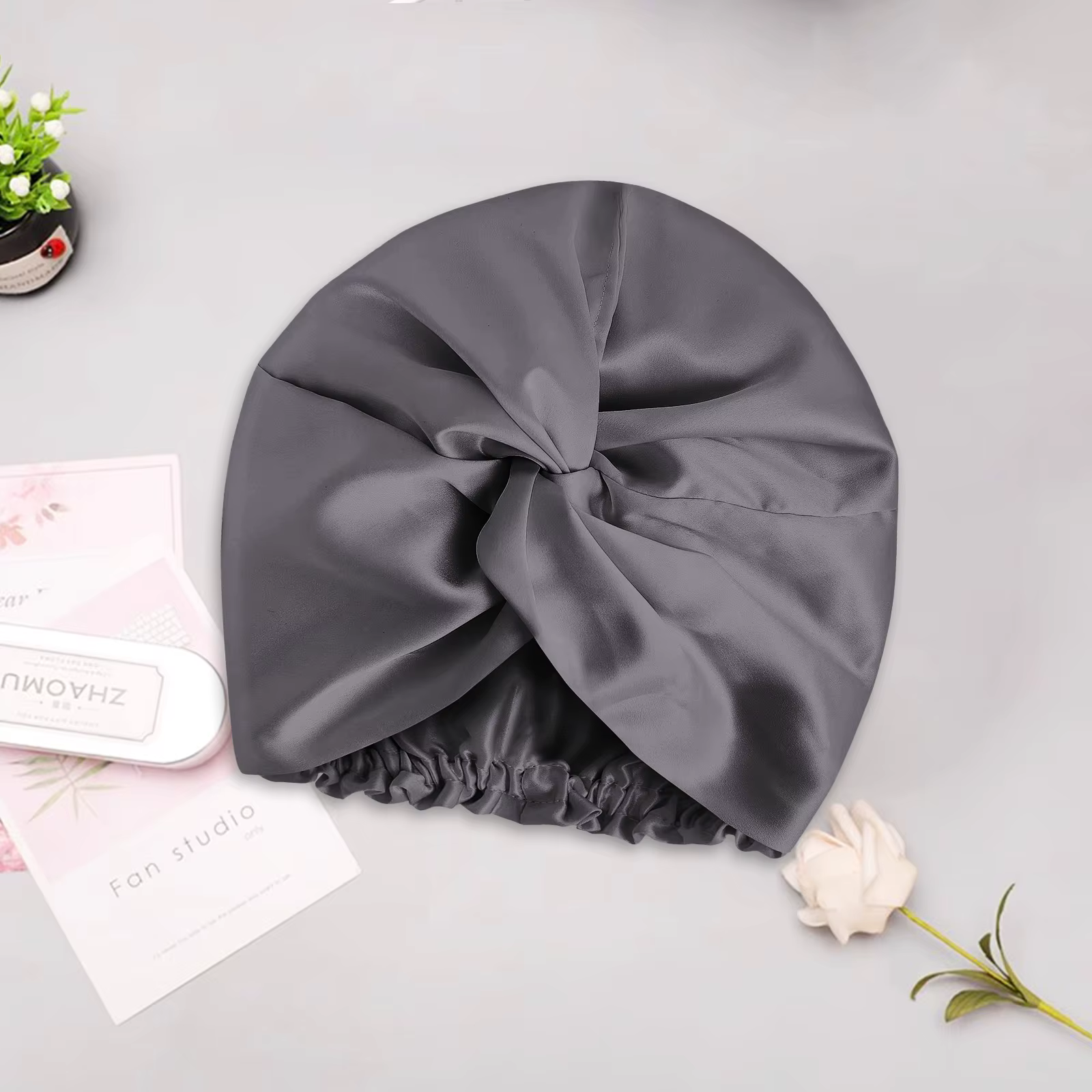 Bonnet de couchage en soie de mûrier 100%, 22 mamans, Double face, vraie soie, livraison directe