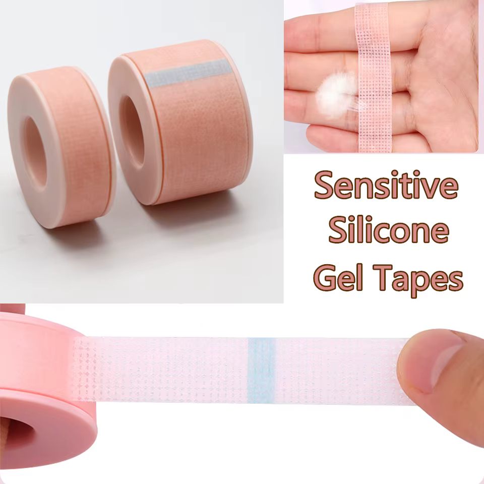 Nouveau ruban de cils en Gel de Silicone Non tissé, respirant, résistant aux sensibles, microporeux,