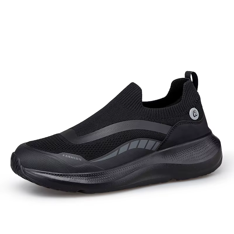 Chaussures de marche à enfiler pour hommes, respirantes, en maille, chaussures de sport avec semelle