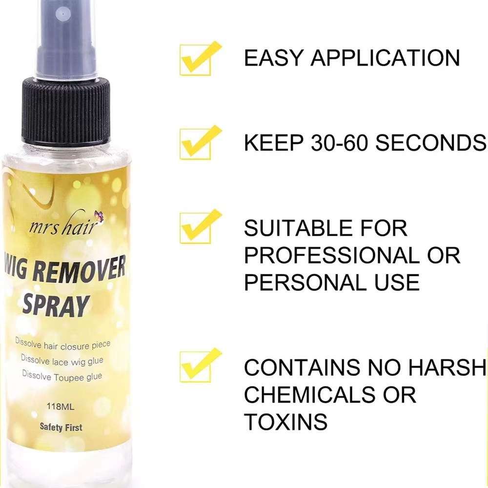 Dissolvant de colle pour cheveux, dissolvant de colle pour perruque en dentelle, pour extension de c