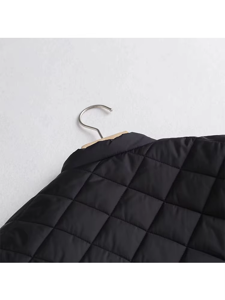 YENKYE – veste de vol matelassée surdimensionnée pour femme, manteau d'extérieur Vintage noir à manc