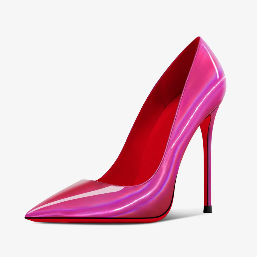 2025 nouveau laser argent 12 cm sexy bouche peu profonde talons super hauts pour les femmes, talons