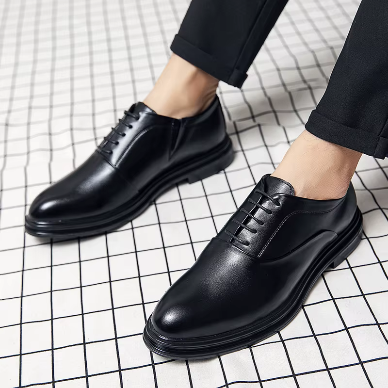 Chaussures habillées classiques pour hommes, chaussures en cuir Oxford, brogues sociales, chaussures