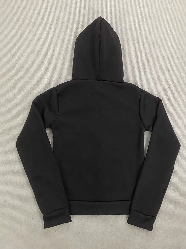 Y2K – sweat à capuche gothique Harajuku pour femmes, Sexy, Slim, Chic, col en fourrure en daim, lett