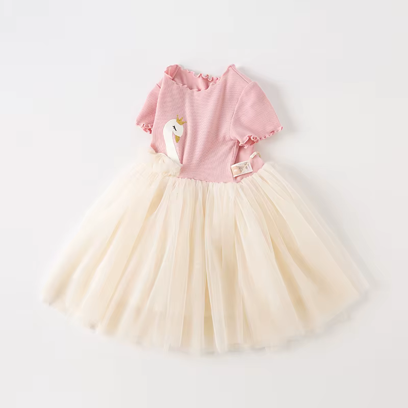 Robe pour fille Dave Bella, nouvelle robe de princesse pour bébé, en maille et dentelle, élégante et