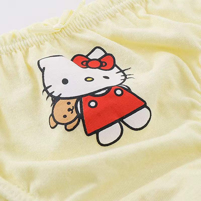 5 Pièces/Lot Sous-vêtements Enfants pour Filles Mignons Chat HelloKitty Culottes Cartoon Culottes en