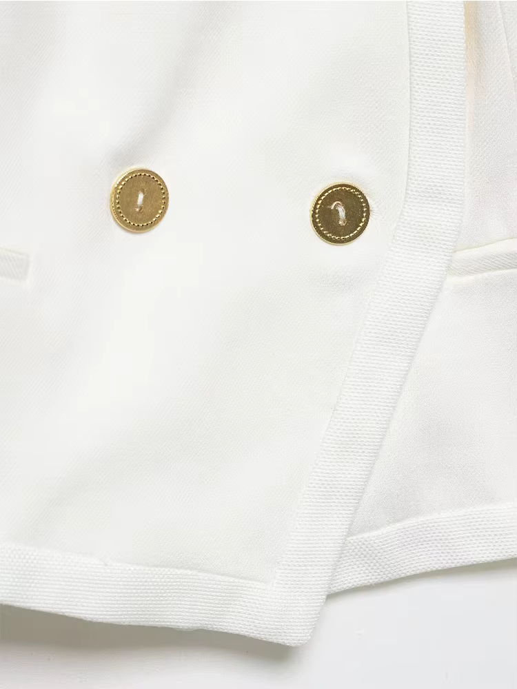 Nouvelle veste décontractée pour femme à col montant, manches longues, boutonnée, couleur unie, styl