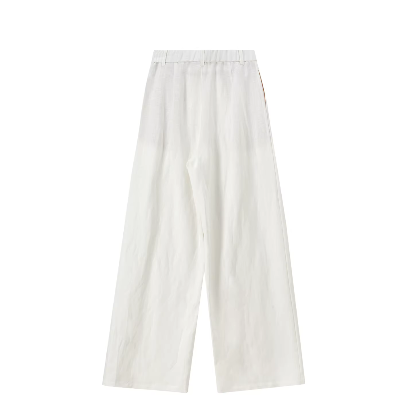 Pantalon blanc pour femme SENTUBILA, mélange lin et lyocell, coupe large, tendance printemps 2026, t