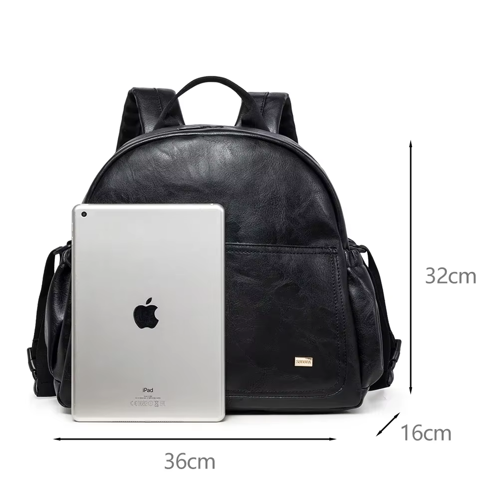 Soboba-Sac à couches solide de grande capacité avec sangles de sac à dos pour mères à la mode, sac à