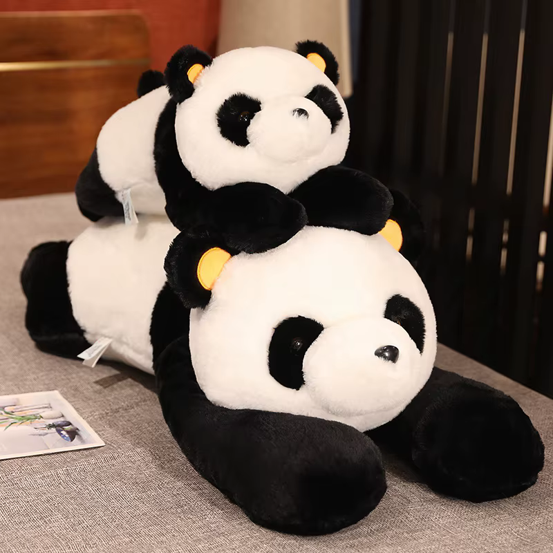 Jouets en peluche Panda géant 60cm-120cm, oreiller de sommeil doux, ours Animal de dessin animé, pou
