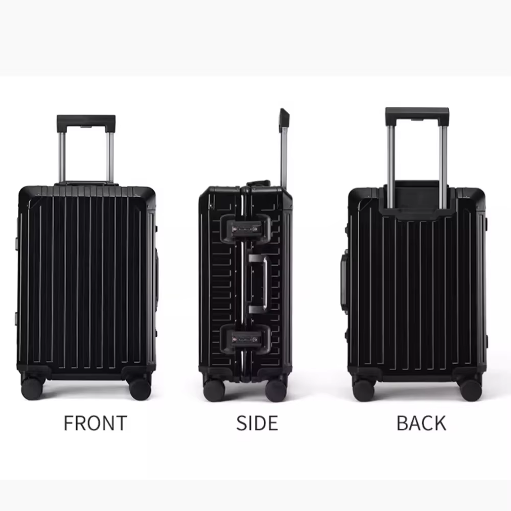 Nouveau Style tout en aluminium 20 "24" 28 "pouces valise de voyage continuer valise de luxe sac de