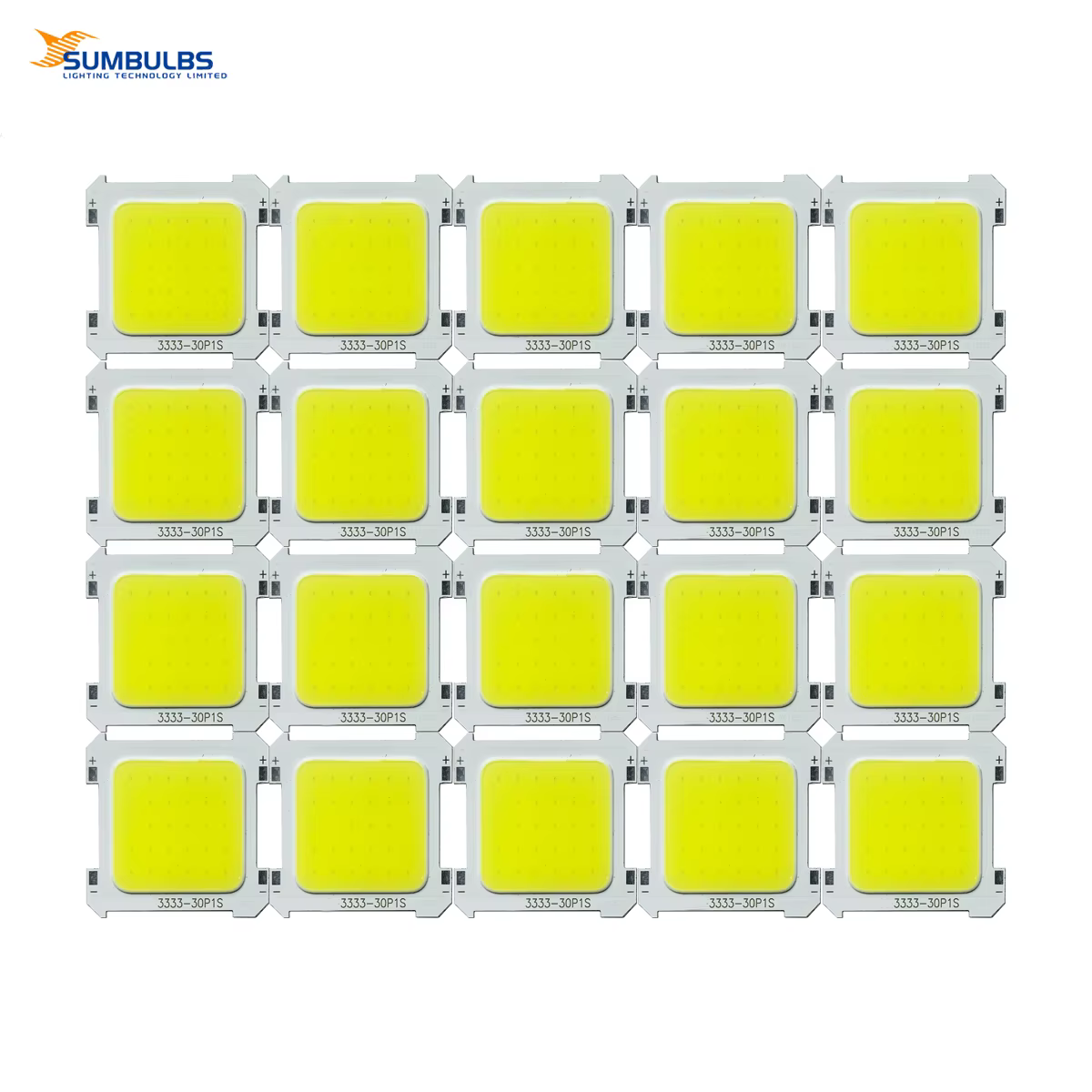 Lot de 20 ampoules LED COB intégrées blanches 5W 3V haute luminosité pour projecteur, tube lumineux,