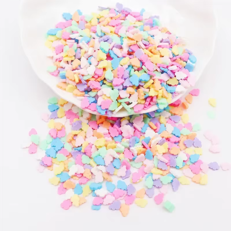 Boxi Slime-Tranches de fruits en forme d'étoile, de fleur, de cœur, bonbons, multi-séries, argile po