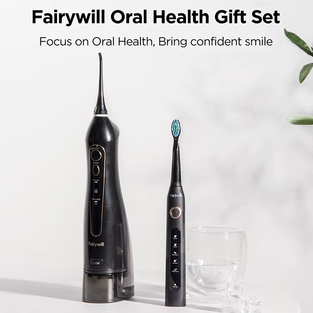 Fairywill hydropulseur Oral Rechargeable Portable dentaire 3 Modes réservoir d'eau pour les dents 30