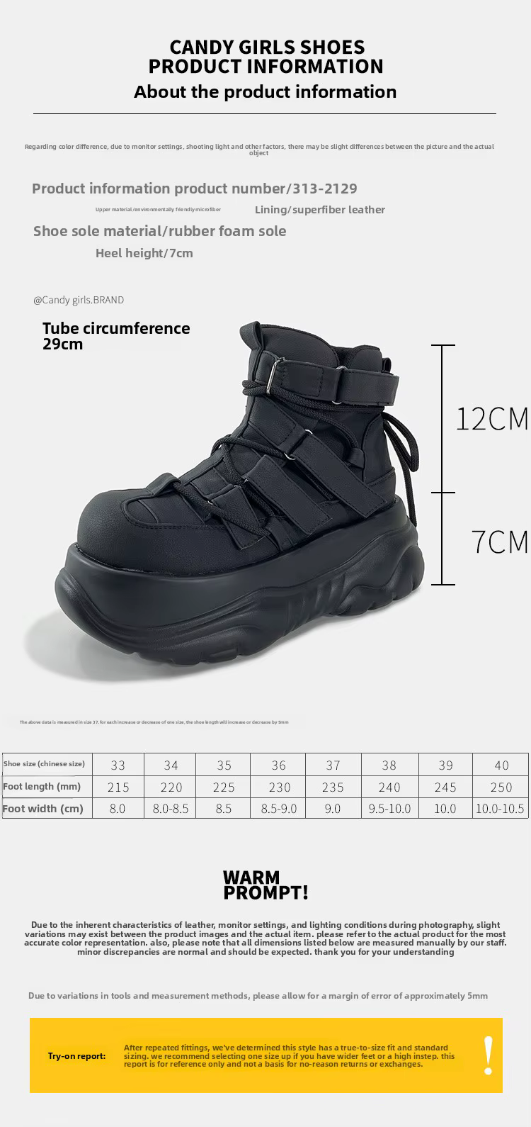 2025 Goth Dark Punk Rock Muffin femmes plate-forme chaussures noir mat cheville crochet et boucle bo