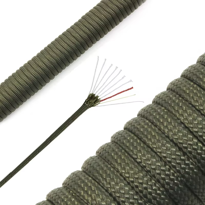 Paracorde 550 à 10 cœurs, 4mm, outil de survie pour Camping en plein air, corde de feu PE, ligne de 