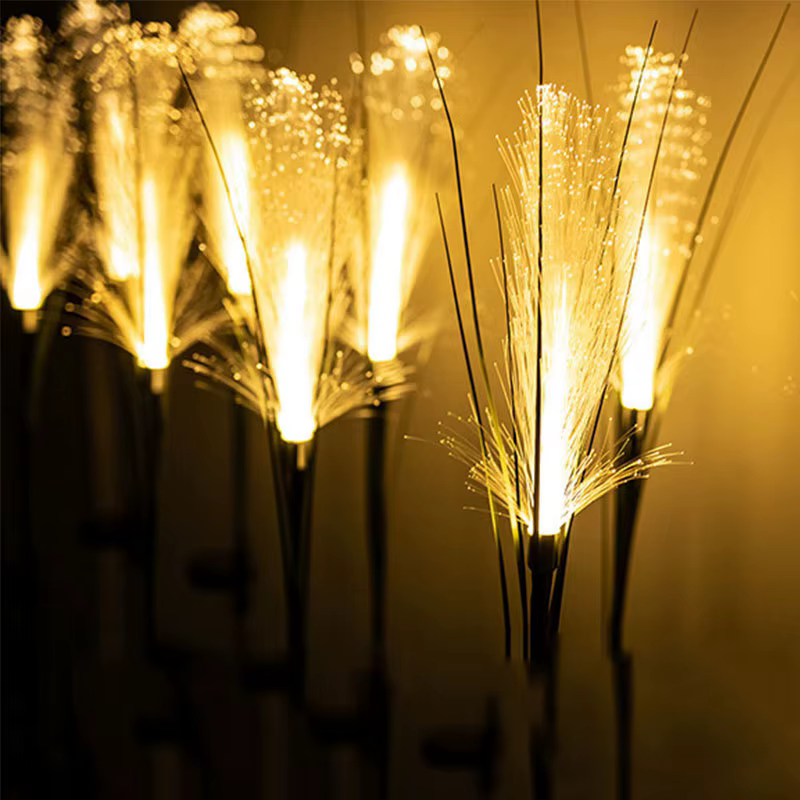 1-4 LED lampes de jardin solaires en plein air étanche Reed lumière lampe à énergie solaire cour de 