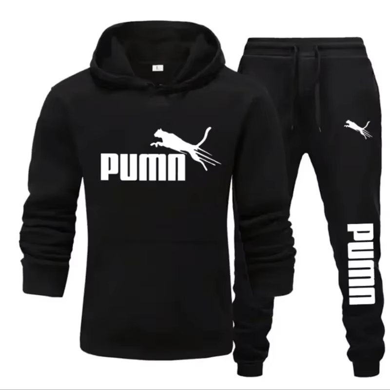 Nouvel ensemble de vêtements de sport décontractés pour hommes, sweat-shirt à capuche + pantalon, 2 
