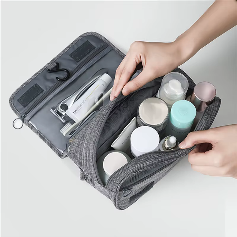Grande Trousse de Toilette Cosmétique pour Homme et Femme, Accessoire de miles, Maquillage, Étuis de