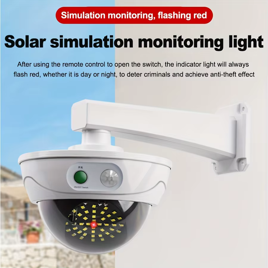 1pc 34 LED fausse surveillance modélisation lumière extérieure infrarouge capteur humain lumière éta