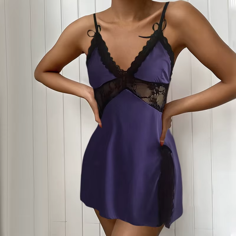 Nuisettes de salon européennes et américaines pour femmes, vêtements de nuit sexy, jupe camisole en 