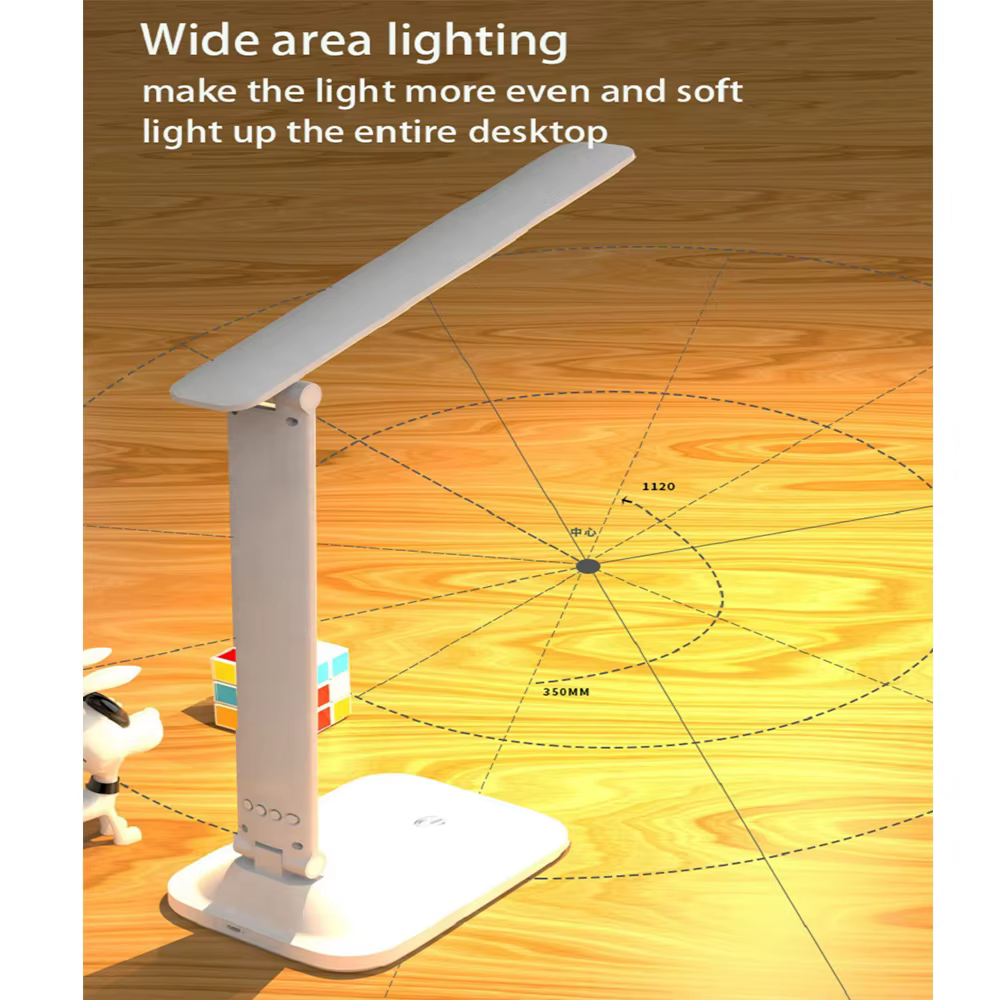 Nouvelle lampe de Table Led tactile pliable USB Rechargeable avec réveil thermomètre veilleuse à int