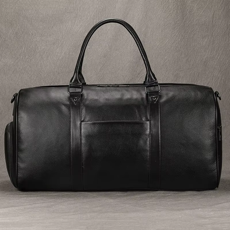 Sac de voyage en cuir de nouveau design à la mode, sac de sport en peau de vache souple, sac de voya