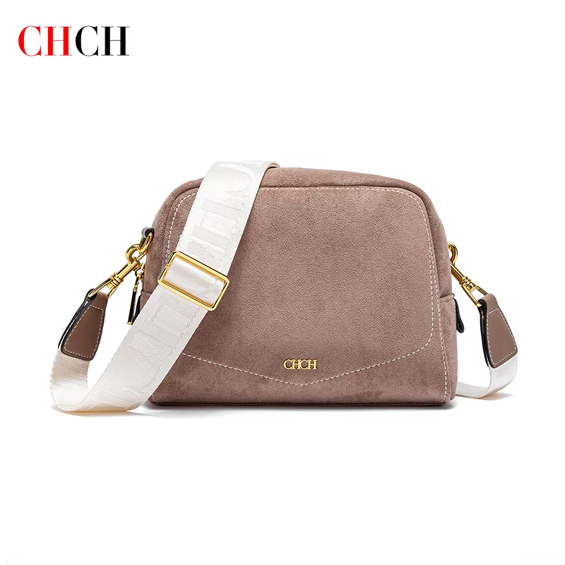 CHCH sac à bandoulière femme Collection automne/hiver Anti velours sac carré femme vin rouge sac à b