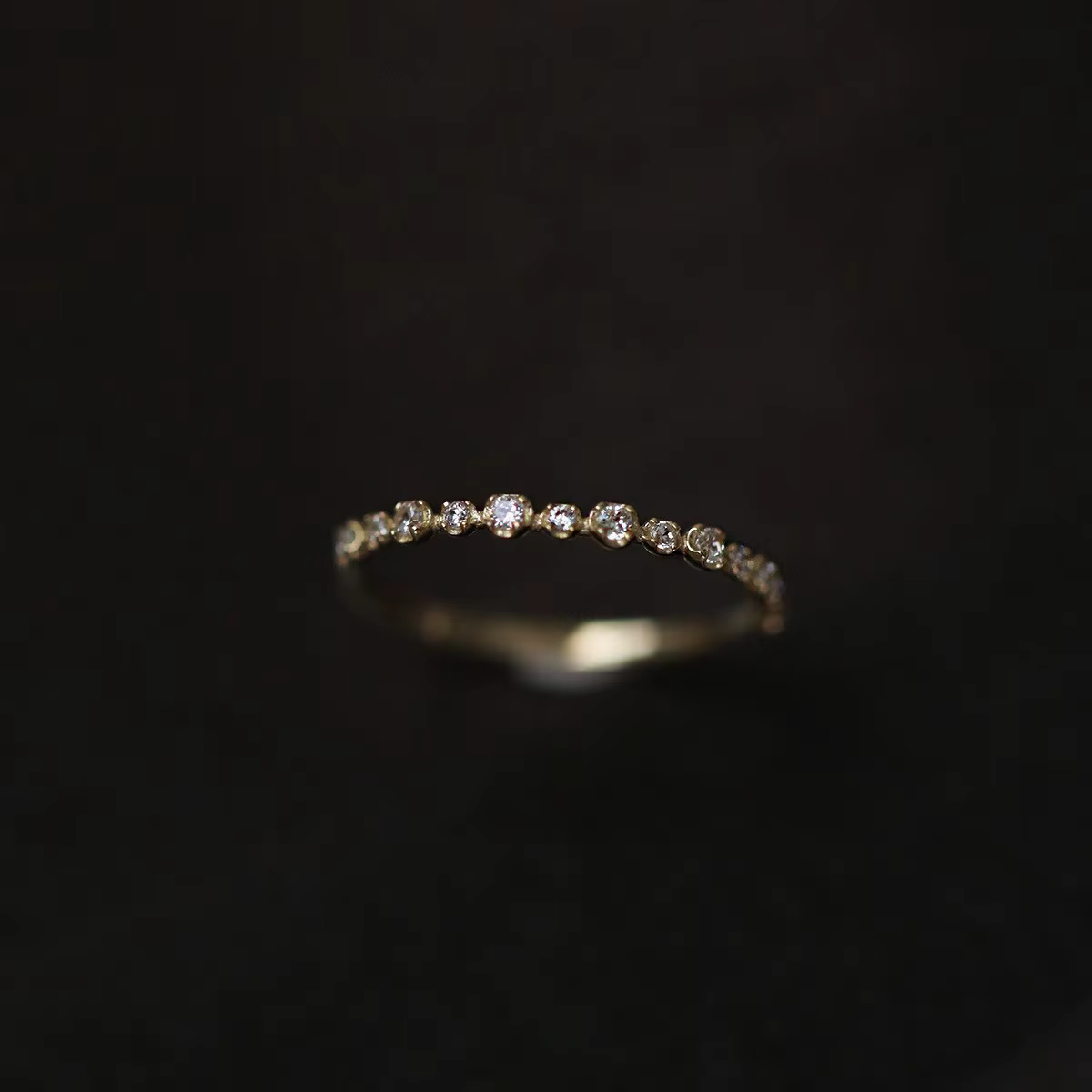 Bague géométrique en argent Sterling 925 plaqué or 14K pour femmes, Zircon scintillant, accessoire d