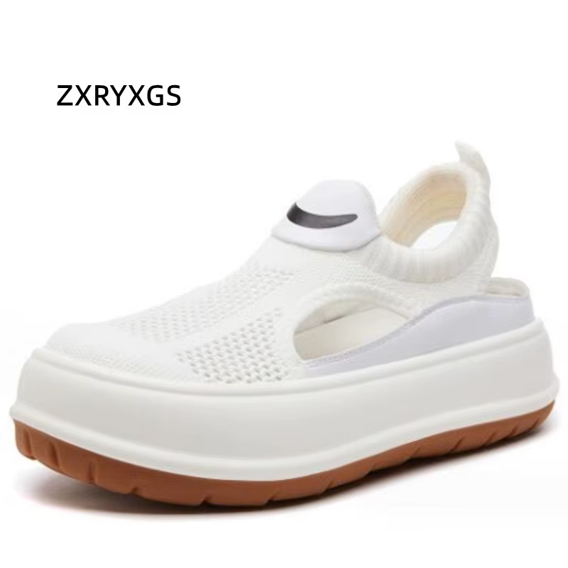 ZXRYXGS 2025 nouvelles baskets d'été sandales femmes maille chaussures décontractées respirantes pla