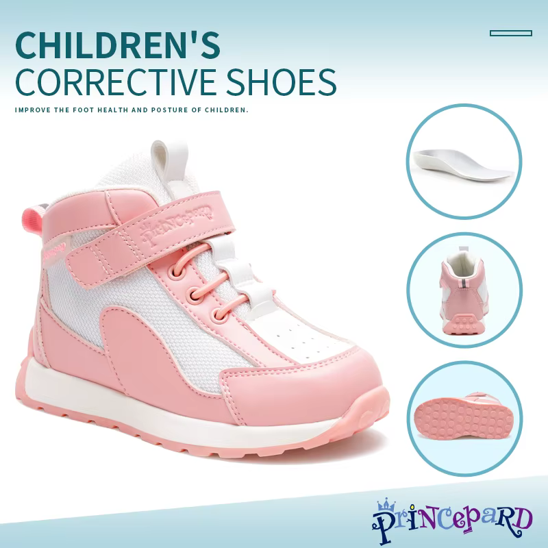 Princepard – baskets orthopédiques pour enfants, chaussures correctrices montantes pour tout-petits,