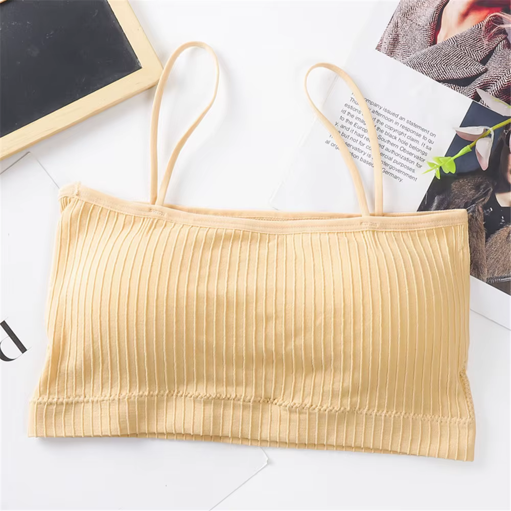 Casual Femmes Soutien-Gorge Précieux Y-Avec Coussinets De Tasse À Cinq Doigts Spaghetti Cami Top Gla