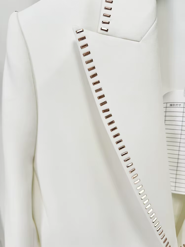 Ensemble de costume de créateur HIGH STREET, dernière mode 2026, pour femme, avec blazer à bouton un