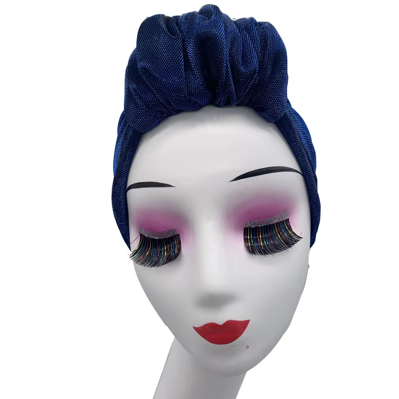Bonnet turban français à volants pour femme, boucle frontale, bonnet enveloppant de sauna rétro, bon