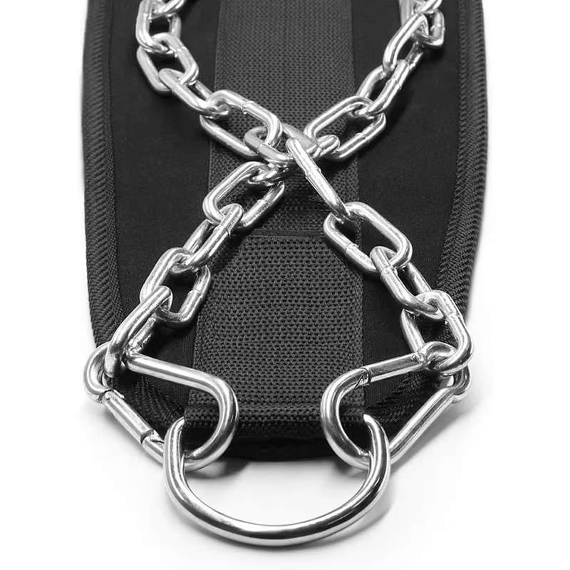 Ceinture côtelée lestée avec JODouble D-Ring, sangle de soutien dorsal, équipement de gymnastique à 
