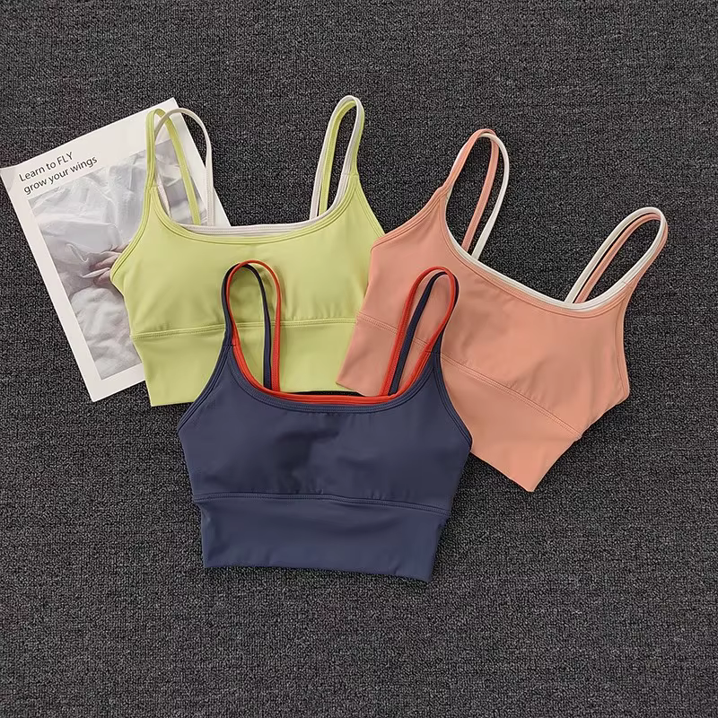 Soutien-gorge de Sport respirant pour femmes, résistant aux chocs, hauts de Fitness, Push Up, haut c
