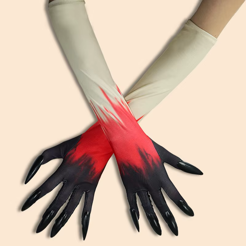 Gants à ongles pour Festival fantôme d'halloween, fête de danse, longues griffes, griffes fantômes,