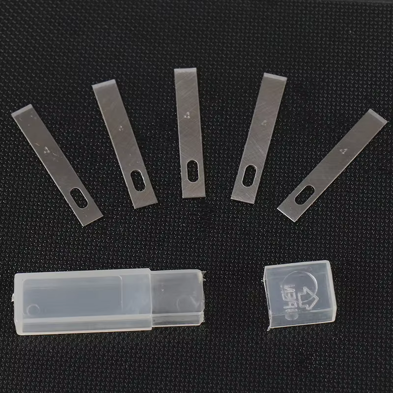 100/20 pièces 4 #   Couteau de Scalpel en métal, lames de couteau à graver, bricolage, couteau à Scu