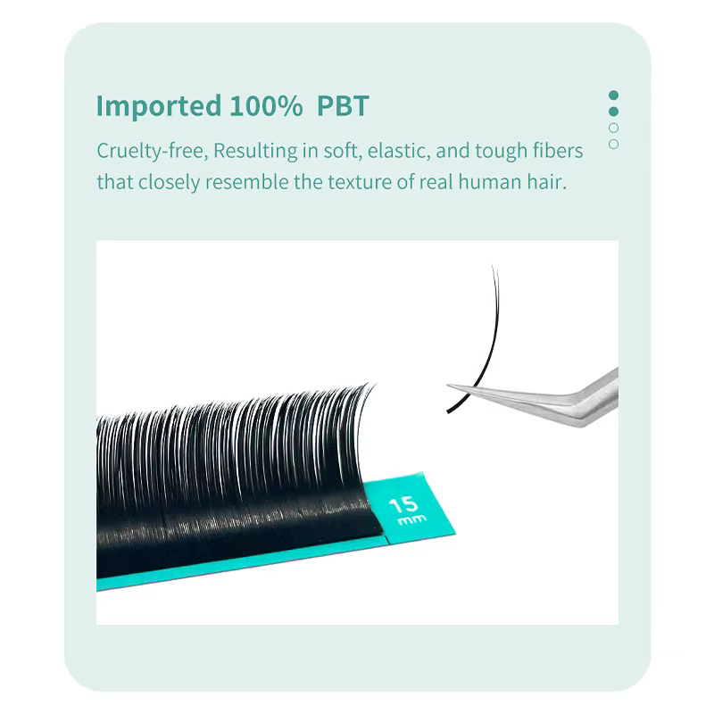DIYDAY Ellipse Extensions de cils plats 0.15 0.20 cils plats individuels Super plus doux aspect natu