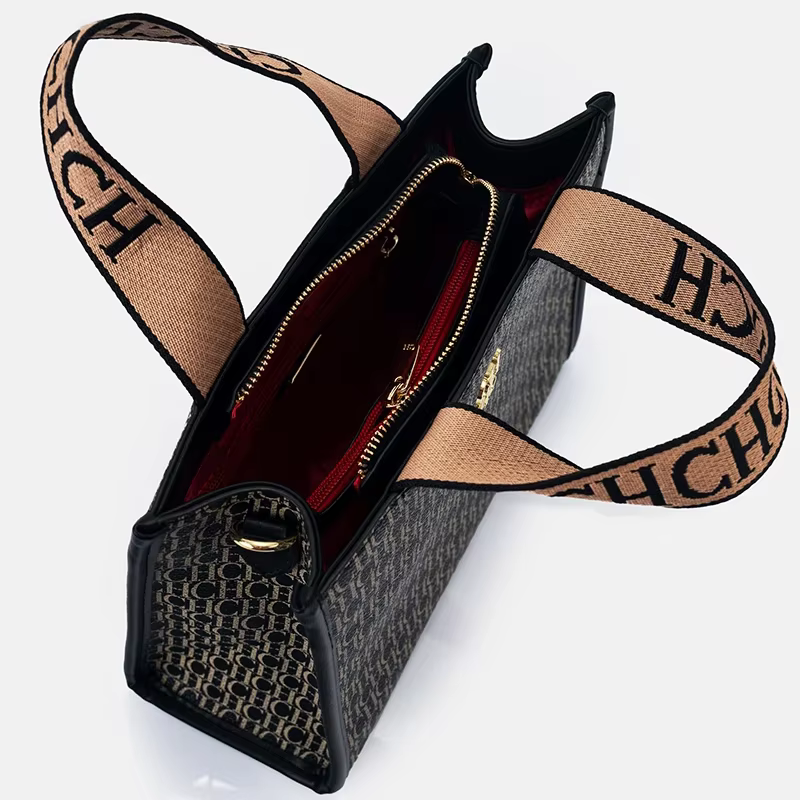Sac à main pour femme CH Fashion, imprimé monogramme, logo métallique de haute qualité, décontracté,
