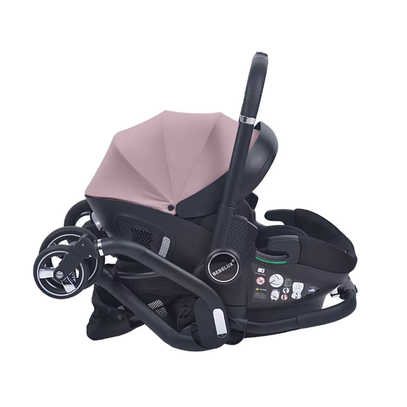 Poussette bébé luxe 4-en-1, légère, pour extérieur, multifonctionnelle, siège auto enfant, pliable e