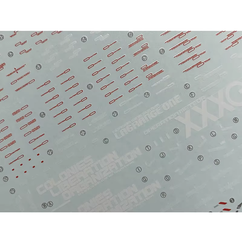 Autocollants de modèle, outil de décalcomanies coulissantes d'eau pour 1/100 MG Wing Ver.Ka, autocol