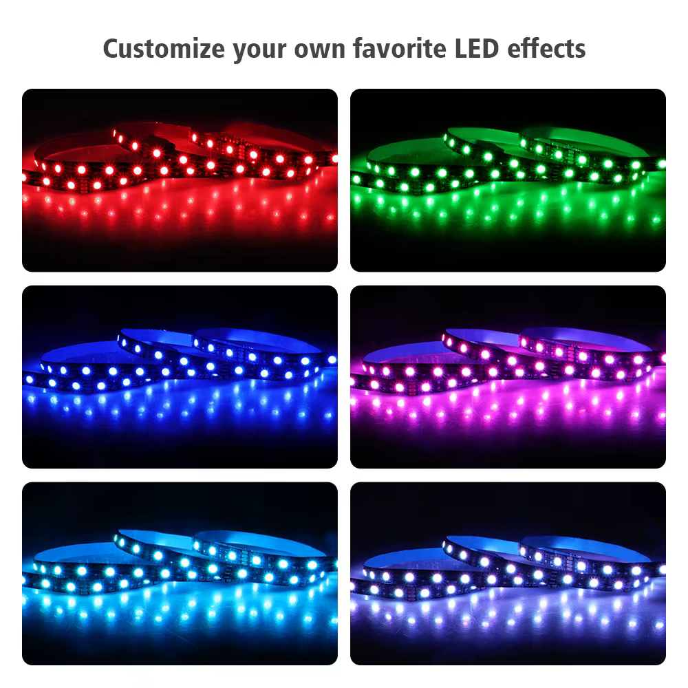 Bande lumineuse Led RGB pour PC de jeu, 12V, 4 broches, 5050 RGB, pour Aura Sync MSI Mystic Light, c